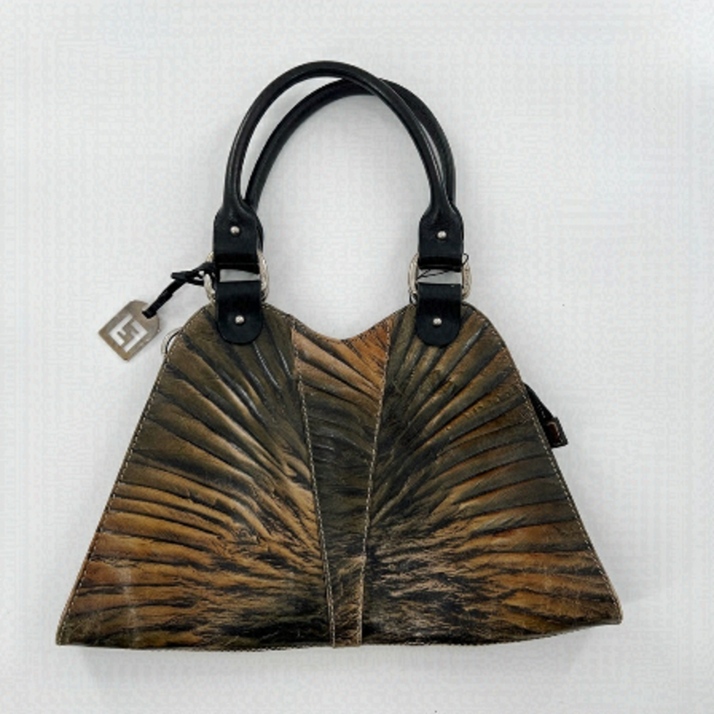 VINTAGE Rare Fendi palm leather hand purse
